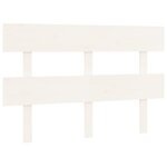 vidaXL Tête de lit Blanc 124x3x81 cm Bois massif de pin