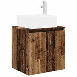 vidaXL Vanité de lavabo mural Bois ancien 49 5 x 41 x 63 cm