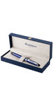 WATERMAN Expert Stylo plume, bleu, plume fine, attributs palladium, cartouche d’encre bleue, écrin