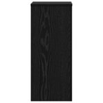 vidaXL Support de Plante 2 Pièces Chêne noir 30 x 30 x 70 cm