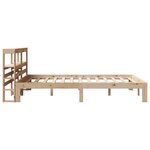 vidaXL Cadre de lit avec tête de lit 140x200 cm bois de pin massif