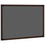 vidaXL Moustiquaire extensible pour fenêtres Marron (100-193)x75 cm