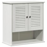 vidaXL Armoire de salle de bain avec porte VIGO Blanc et Blanc Antique