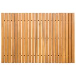 vidaXL Tapis de bain Marron 60 x 40 cm Bois d'Acacia Massif