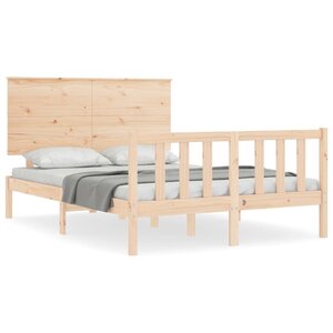 vidaXL Cadre de lit sans matelas 140x200 cm bois massif de pin