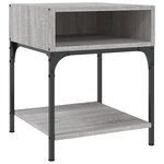 vidaXL Tables de chevet 2 Pièces sonoma gris 40x41x50 cm bois ingénierie