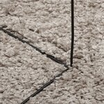 vidaXL Tapis shaggy PAMPLONA poils longs moderne beige 140x200 cm