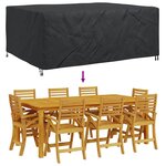 vidaXL Housse pour mobilier d'extérieur Noir 240 x 190 x 90 cm 210D