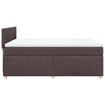 vidaXL Sommier à lattes de lit avec matelas Marron foncé 140x190 cm