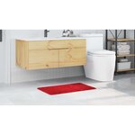 vidaXL Tapis de bain Rouge 50 x 80 cm Polypropylène