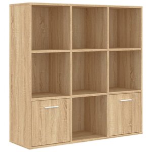 vidaXL Bibliothèque Chêne sonoma 98x30x98 cm Bois d’ingénierie