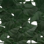 vidaXL Écran de balcon avec feuilles Vert foncé 200 x 75 cm