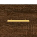 vidaXL Buffet Chêne marron 34 5x34x90 cm Bois d'ingénierie