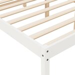 vidaXL Lit pour personne âgée sans matelas blanc 135x190 cm