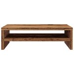 vidaXL Support de moniteur vieux bois 42 x 24 x 13cm bois d'ingénierie