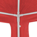 vidaXL Tente de fête Rouge 300 x 300 x 255 cm PE et acier