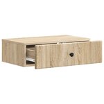 vidaXL Table d'appoint murale Chêne Sonoma 59 x 34 5 x 17 cm