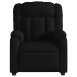 vidaXL Fauteuil inclinable électrique Noir Tissu