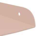 vidaXL Étagère flottante avec étagère 2 Pièces Rose 24 x 24 x 2 cm