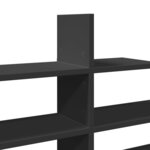 vidaXL Étagère murale noir 124 5x18x60 5 cm bois d'ingénierie