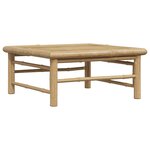 vidaXL Salon de jardin 2 Pièces avec coussins gris foncé Bambou