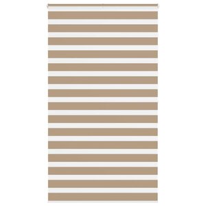 vidaXL Store zèbre marron sable largeur du tissu 130 9 cm polyester