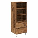 vidaXL Haut Armoire Bois Ancien 40 x 36 x 110 cm Bois d'ingénierie