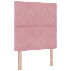 vidaXL Tête de lit LED Rose 80 cm Velours