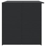 vidaXL Boîte de rangement de jardin noir 150x100x100 cm résine tressée