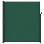 vidaXL Auvent latéral rétractable vert foncé 220x500 cm