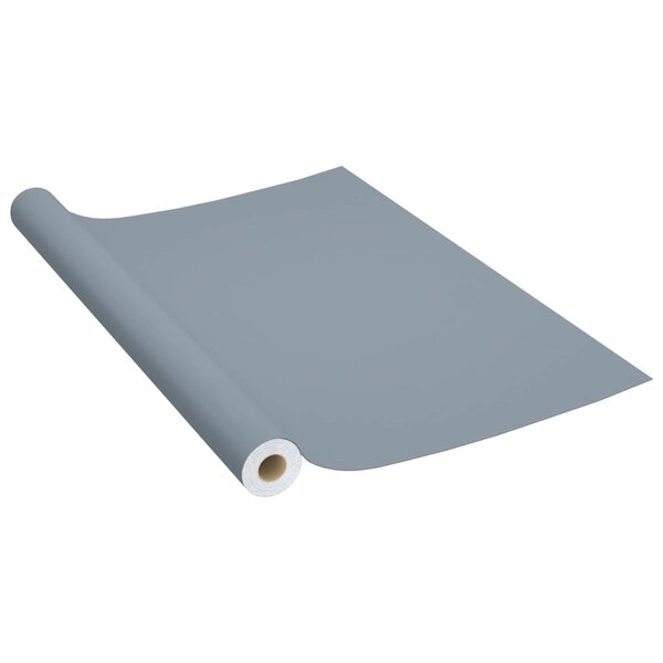 vidaXL Film autoadhésif pour meubles Gris 500x90 cm PVC