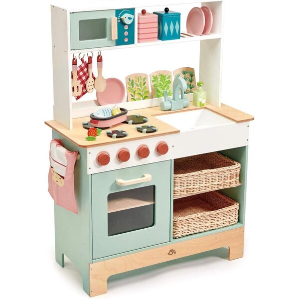 Cuisine mini chef vintage en bois