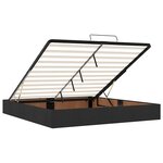 VidaXL Cadre de lit ottoman avec matelas noir 160x200 cm velours