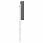 vidaXL Tête de lit capitonnée Blanc et gris clair 120 cm Pin massif