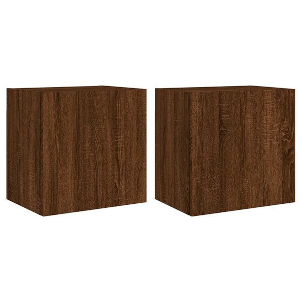 vidaXL Meubles TV muraux 2 Pièces chêne marron 40 5x30x40 cm