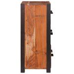 vidaXL Buffet 3 Pièces Marron 110 x 30 x 75 cm Bois d'Acacia Massif