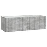 vidaXL Meuble TV mural 98 x 41 x 30 cm Gris béton Bois d'ingénierie