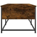 vidaXL Table basse chêne fumé 100x51x40 cm bois d'ingénierie