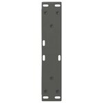 vidaXL Pieds de table basse 2 pièces Anthracite 40 x (30-31 3) cm Acier