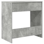 vidaXL Bureau Gris béton 77 5 x 43 x 79 cm Bois d'ingénierie