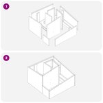 vidaXL Pot en plastique Blanc Plastique Moyen Incrustations décoratives