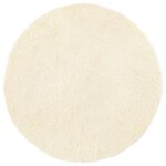vidaXL Tapis shaggy à poils longs NAVARRA crème 120x120 cm polyester