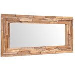 vidaXL Miroir décoratif Teck 120 x 60 cm Rectangulaire