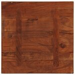 vidaXL Dessus de table 60x60x1 5 cm carré bois massif de récupération