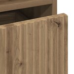 vidaXL Tables de chevet 2 Pièces chêne artisanal 49 x 36 x 61 cm
