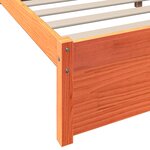 vidaXL Lit Bibliothèque avec stockage 2 Pièces Cire marron 200 x 200 cm