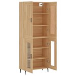 vidaXL Buffet haut Chêne sonoma 69 5x34x180 cm Bois d'ingénierie