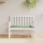 vidaXL Coussin de banc de jardin motif de feuilles 100x50x4 cm