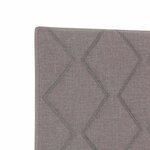 vidaXL Tête de lit avec des lumières à LED Gris clair 90 cm tissu
