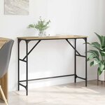 vidaXL Table console Chêne artisanal 100 x 32 x 75 cm